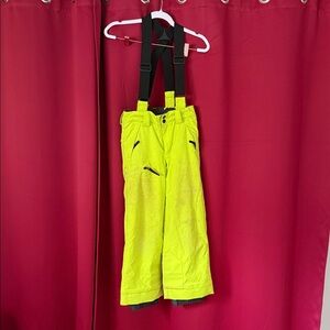 Spyder Neon Yellow Snow board/ski bib